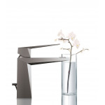 Смеситель для раковины GROHE Allure Brilliant с донным клапаном, темный гарфит матовый 