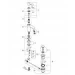 Смеситель для раковины GROHE Eurostyle Cosmopolitan с донным клапаном, уменьшенный, хром 