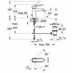 Смеситель для биде GROHE Allure Brilliant с донным клапаном, суперсталь 