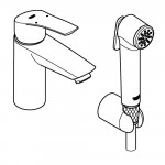 Смеситель для раковины GROHE Eurosmart, S-Size, хром 