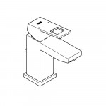 Смеситель для раковины GROHE Eurocube, хром 