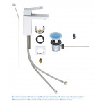 Смеситель для раковины GROHE Eurocube, хром 