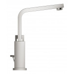 Смеситель для раковины GROHE Eurocube с донным клапаном и высоким изливом, суперсталь 