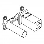 Встраиваемая часть однорычажного смесителя для раковины GROHE на 2 отверстия (23200002)
