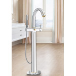 Внешняя часть смесителя для ванны GROHE Grandera напольного монтажа, хром/золото 