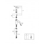 Смеситель для раковины GROHE Eurosmart, M-Size, хром 