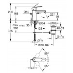 Смеситель для раковины GROHE Eurosmart Cosmopolitan, M-Size, хром 