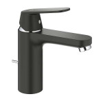 Смеситель для раковины GROHE Eurosmart Cosmopolitan с донным клапаном, черный сатин 