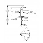 Смеситель для раковины GROHE Eurosmart Cosmopolitan, M-Size, хром 