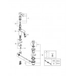 Смеситель для раковины GROHE BauEdge, хром 