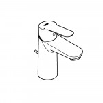 Смеситель для раковины GROHE BauEdge, хром 