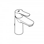 Смеситель для раковины GROHE BauEdge с цепочкой, S-Size, хром (23329000)