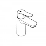 Смеситель для раковины GROHE BauEdge, S-Size, хром 