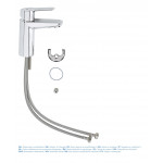 Смеситель для раковины GROHE BauEdge, S-Size, хром 