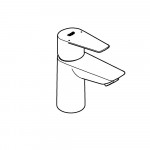 Смеситель для раковины GROHE BauEdge, S-Size, хром 