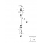 Смеситель для раковины GROHE Lineare, XL-Size, хром 