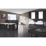 Смеситель для раковины GROHE Eurocube, темный графит матовый 