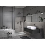 Смеситель для раковины GROHE Eurocube, темный графит матовый 