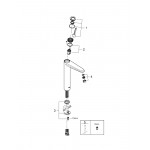 Смеситель для раковины GROHE Eurodisc Joy, XL-Size, хром 