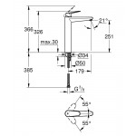 Смеситель для раковины GROHE Eurodisc Cosmopolitan, XL-Size, хром 