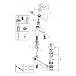 Смеситель для раковины GROHE Eurodisc Cosmopolitan, M-Size, хром (23448002)