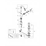Смеситель для раковины GROHE Essence, M-Size, хром 