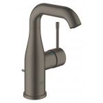 Смеситель для раковины GROHE Essence, M-Size, темный графит матовый