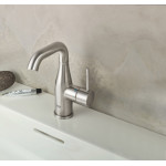 Смеситель для раковины GROHE Essence с донным клапаном, суперсталь 