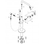 Внешняя часть смесителя для ванны GROHE Essence напольного монтажа, хром 