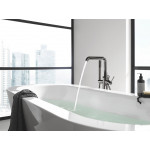 Внешняя часть смесителя для ванны GROHE Essence напольного монтажа, темный графит глянец 