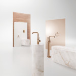 Внешняя часть смесителя для ванны GROHE Essence напольного монтажа, теплый закат глянец 