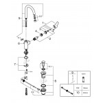 Смеситель для раковины GROHE Eurosmart, L-Size, хром 