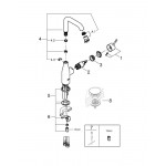 Смеситель для раковины GROHE Essence, хром 