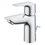 Смеситель для раковины GROHE BauEdge с рычажным донным клапаном, S-Size, хром 