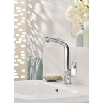 Смеситель для раковины GROHE Eurostyle с донным клапаном и высоким изливом, хром 
