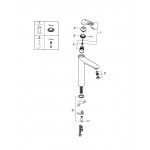 Смеситель для раковины GROHE Eurostyle, XL-Size, хром 