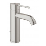 Смеситель для раковины GROHE Essence S-Size II с донным клапаном, суперсталь 