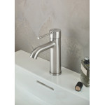 Смеситель для раковины GROHE Essence S-Size II с донным клапаном, суперсталь 