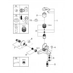 Смеситель для ванны GROHE BauCurve, хром 