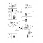 Смеситель для ванны GROHE BauFlow, хром 