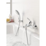 Смеситель для ванны GROHE BauLoop, настенный монтаж, хром 