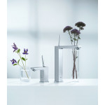 Смеситель для раковины GROHE Eurocube Joy с донным клапаном, низкий излив, хром 