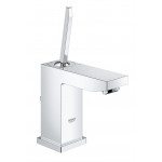 Смеситель для раковины GROHE Eurocube Joy с донным клапаном, низкий излив, хром 