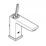 Смеситель для раковины GROHE Eurocube Joy с донным клапаном, средний излив, хром 