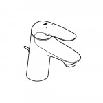 Смеситель для раковины GROHE Eurostyle с донным клапаном, хром 