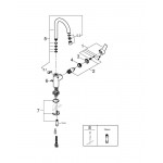 Смеситель для раковины GROHE Eurosmart с цепочкой, L-Size, хром 