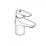 Смеситель для раковины GROHE BauFlow с донным клапаном, S-Size, хром 
