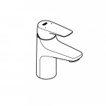 Смеситель для раковины GROHE BauFlow, S-Size, хром 