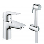 Смеситель для раковины GROHE BauEdge с гигиеническим душем, хром 