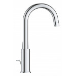 Смеситель для раковины GROHE BauEdge с ограничителем температуры и рычажным донным клапаном, L-Size, хром 